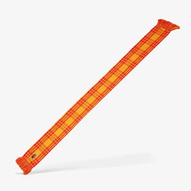 Szalik kraciak żółto-czerwony