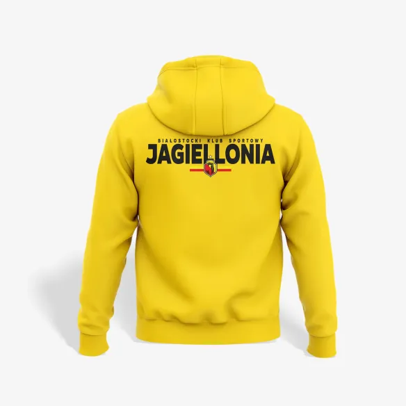 Bluza z kapturem na zamek żółta J