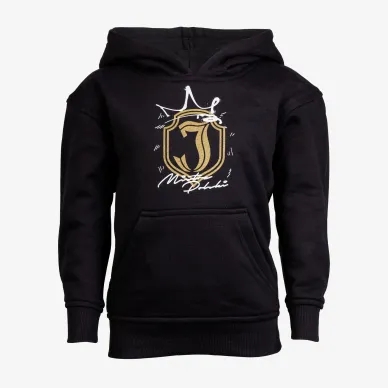 Bluza dziecięca z kapturem z koroną czarna 2