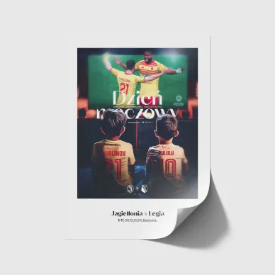 Plakat Jagiellonia vs Legia 1-1