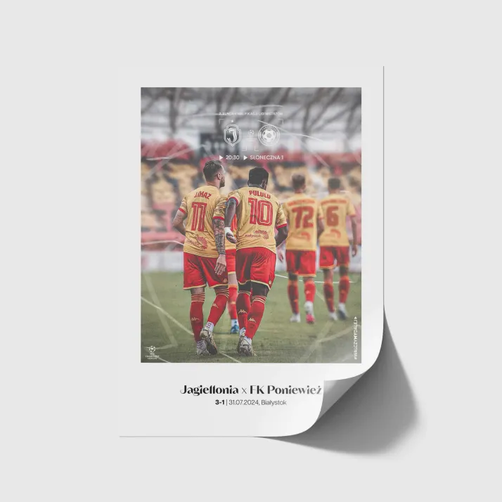 Plakat Jagiellonia vs Poniewież