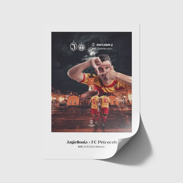 Plakat Jagiellonia vs Petrocub