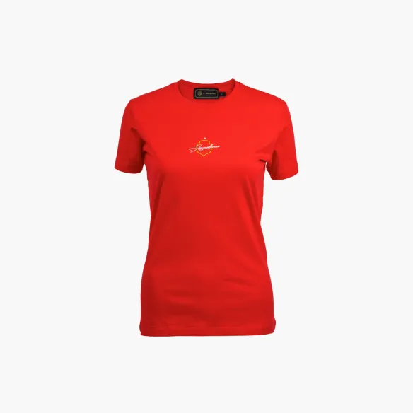 Koszulka damska herb czerwona