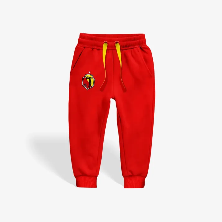 Spodnie dziecięce czerwone herb