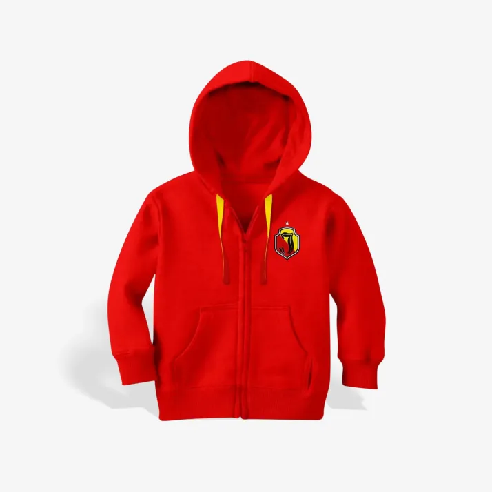 Bluza dziecięca z kapturem herb czerwona