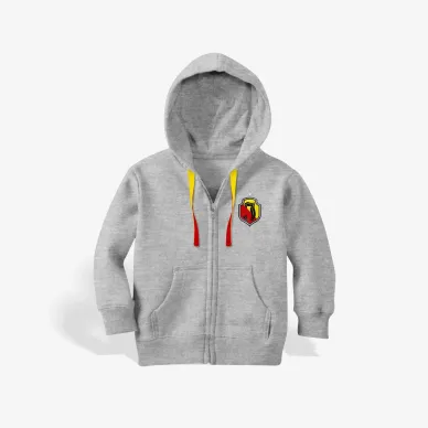 Bluza dziecięca z kapturem herb szara