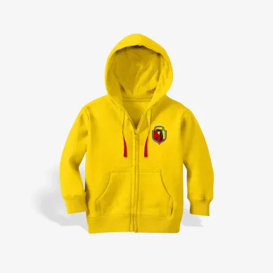 Bluza dziecięca z kapturem herb żółta