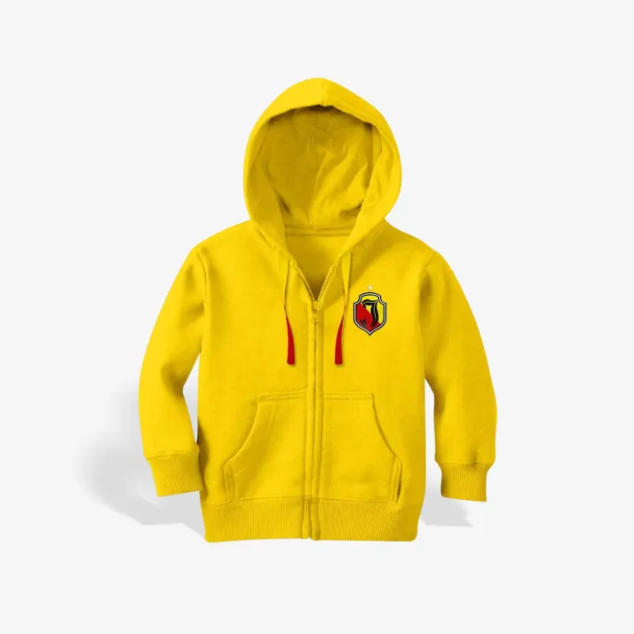 Bluza dziecięca z kapturem herb żółta