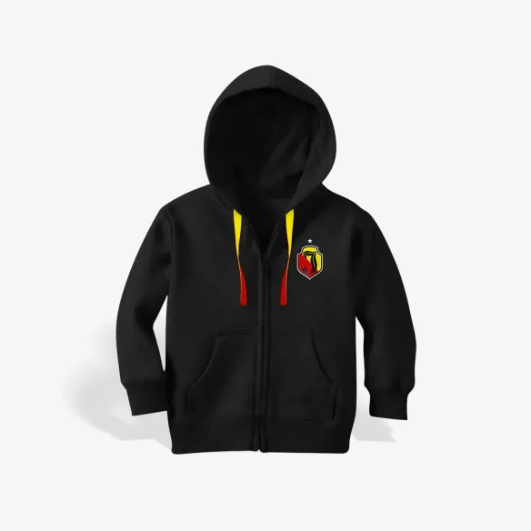 Bluza dziecięca z kapturem herb czarna