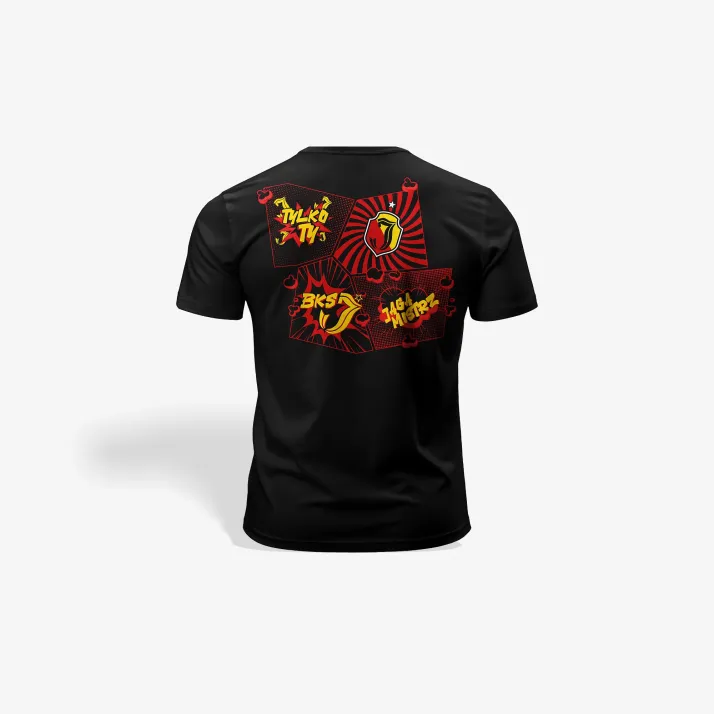 Koszulka dziecięca Czarna Komiks