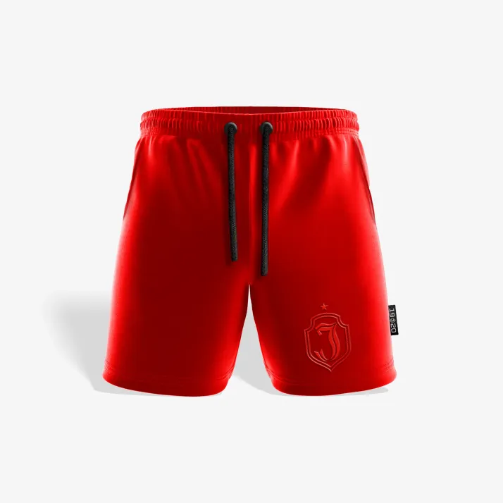 Spodenki krótkie dziecięce Base Line czerwone