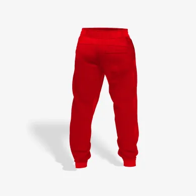 Spodnie Dresowe Base Line czerwone 2