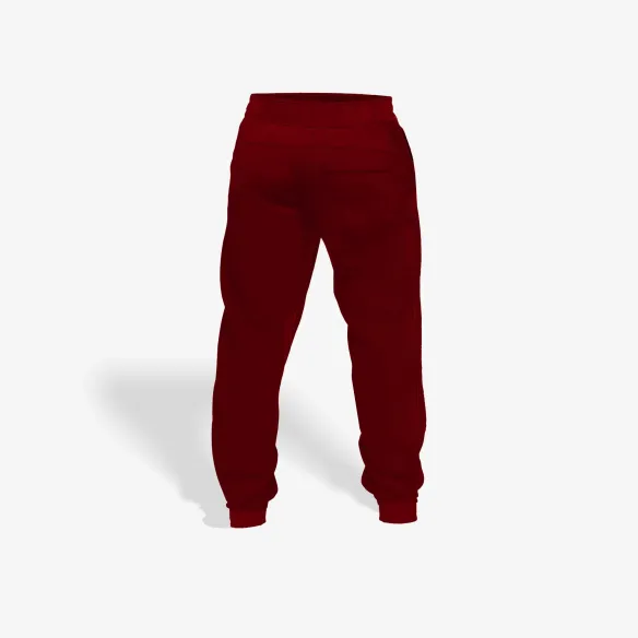Spodnie Dresowe Base Line bordowe