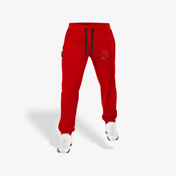 Spodnie Dresowe dziecięce Base Line czerwone