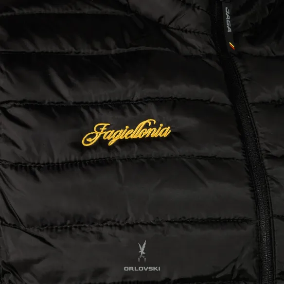 Bezrękawnik czarny Jagiellonia z herbem