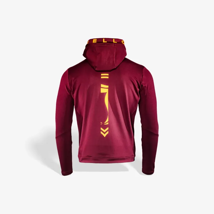 Bluza tech-wear bordowa herb plecy