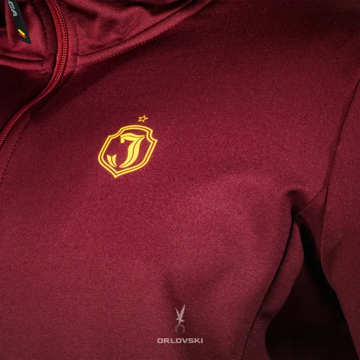 Bluza tech-wear bordowa herb plecy