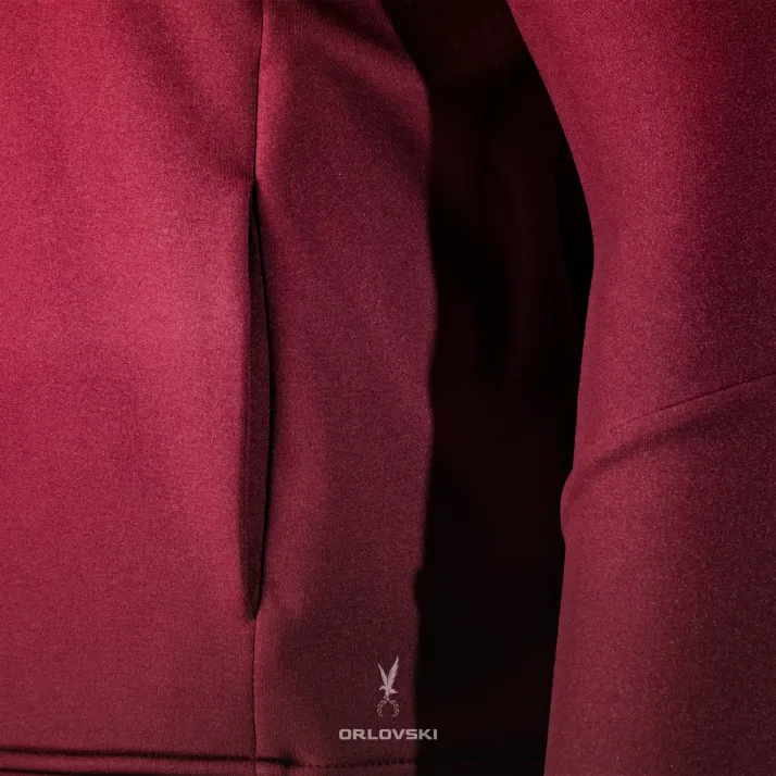 Bluza tech-wear bordowa herb plecy
