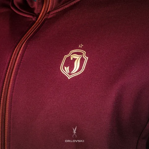 Bluza tech-wear bordowa z czarnym rękawem