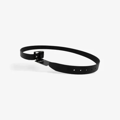 Pasek skórzany tłoczony czarny herb