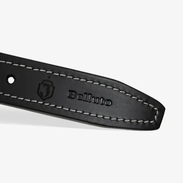 Pasek skórzany z przeszyciami herb