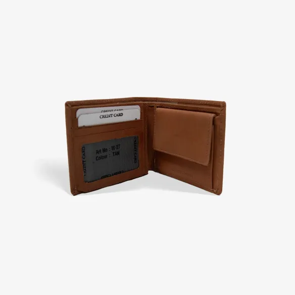 Portfel skórzany brązowy herb