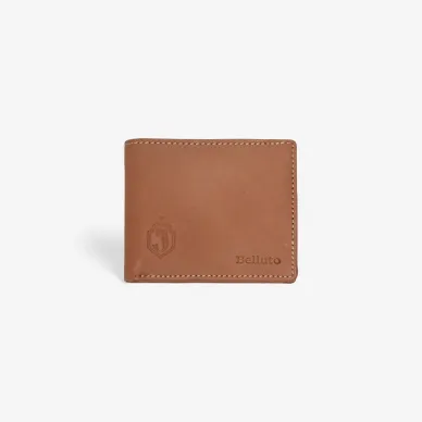 Portfel skórzany brązowy herb