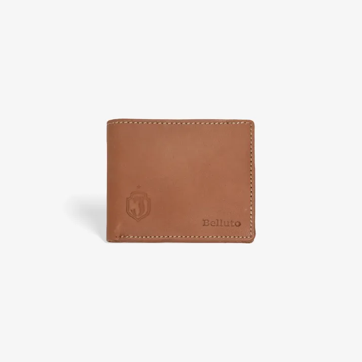 Portfel skórzany brązowy herb