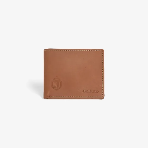 Portfel skórzany brązowy herb