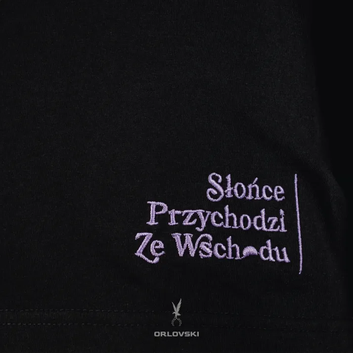 Koszulka czarna dziecięca słońce