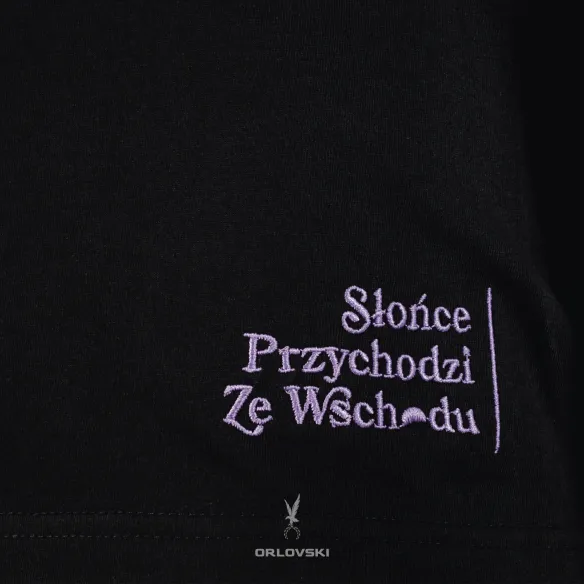 Koszulka czarna dziecięca słońce