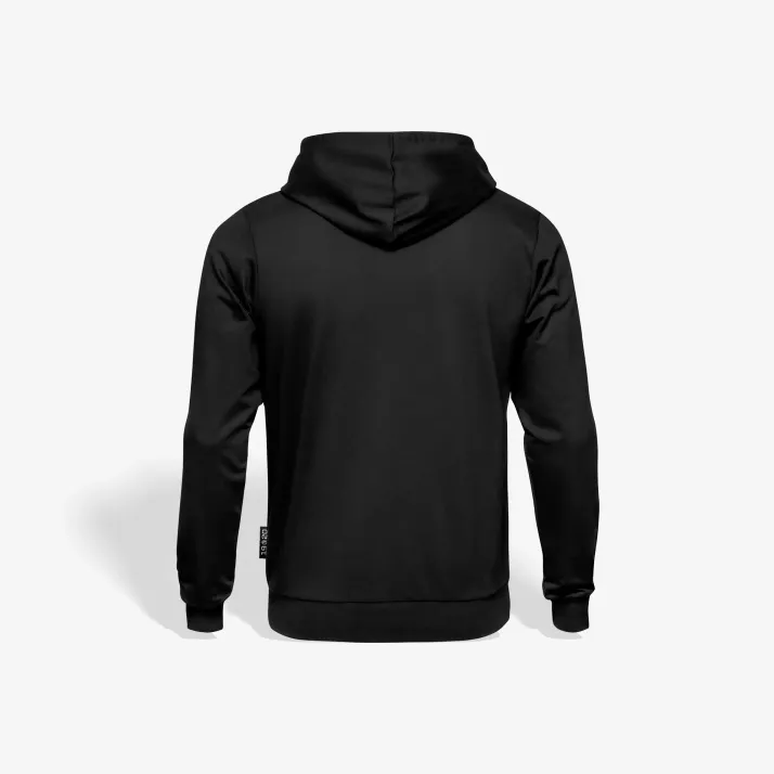 Bluza z kapturem na zamek czarna herb kolor Base Line