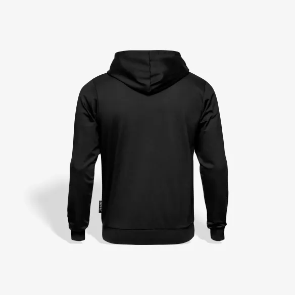 Bluza z kapturem na zamek czarna herb kolor Base Line