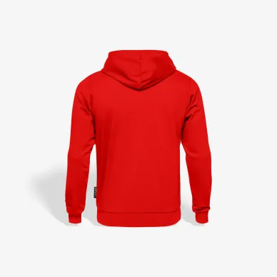 Bluza z kapturem na zamek czerwona herb kolor Base Line 2