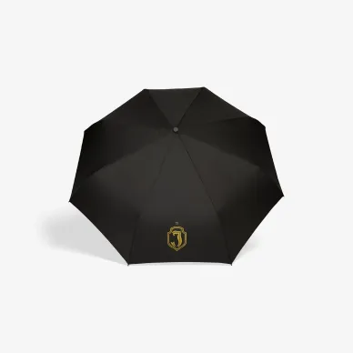 Parasol czarny automat złoty herb 2