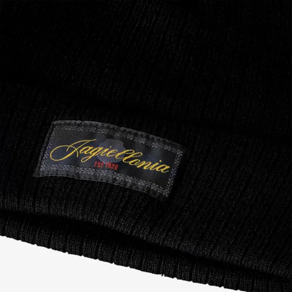 Czapka czarna z naszywką Jagiellonia