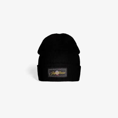 Czapka czarna z naszywką Jagiellonia