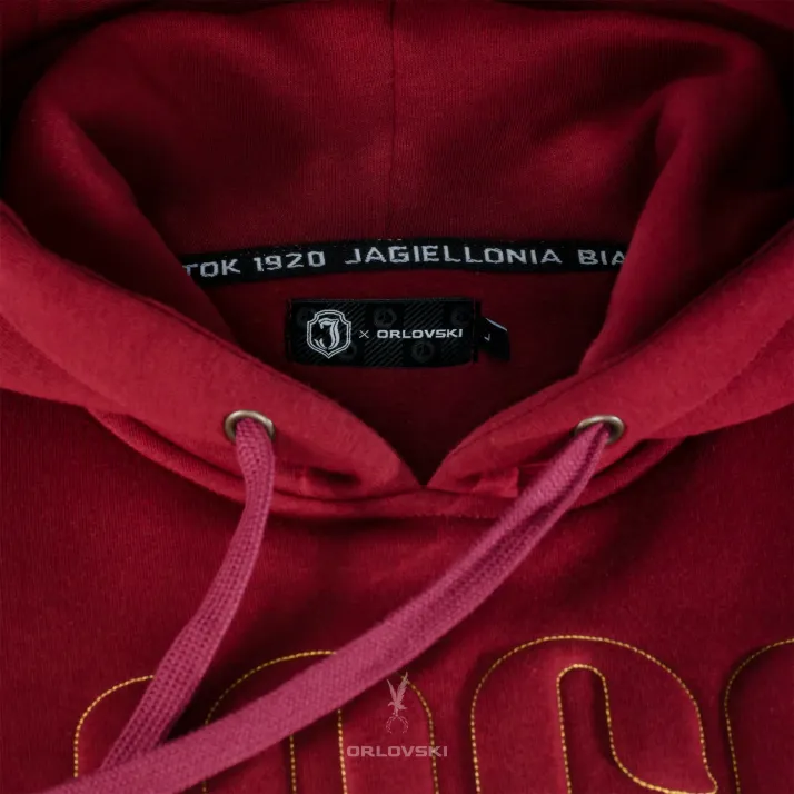 Bluza z kapturem bordowa JAGA