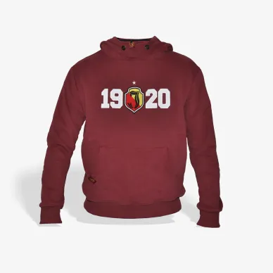 Bluza z kapturem bordowa 1920