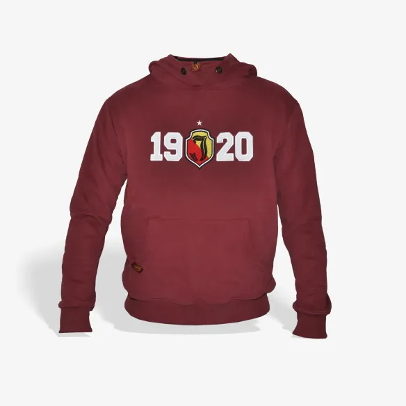 Bluza z kapturem bordowa 1920