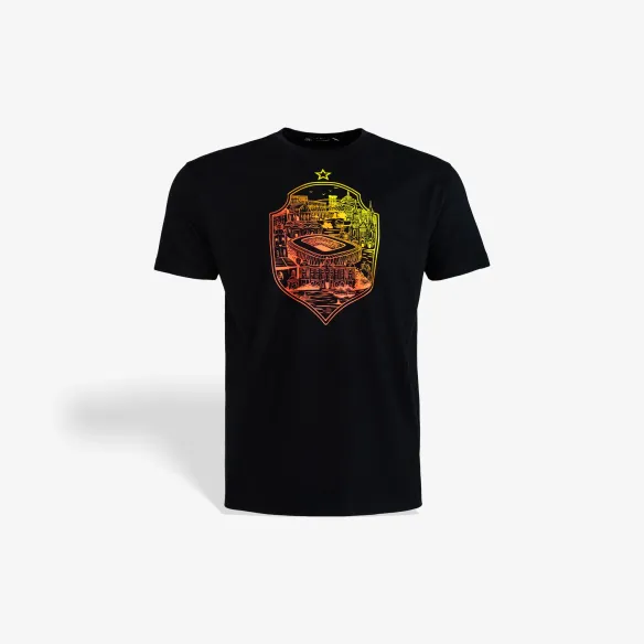 Koszulka czarna klasyczna herb miasto