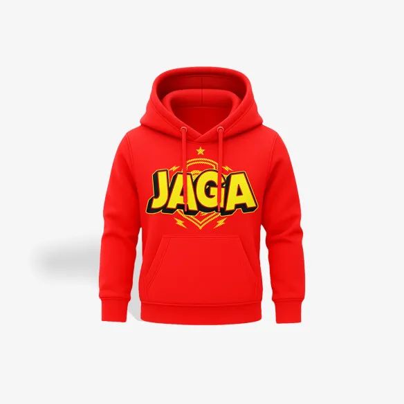 Bluza z kapturem dziecięca czerwona JAGA HERB