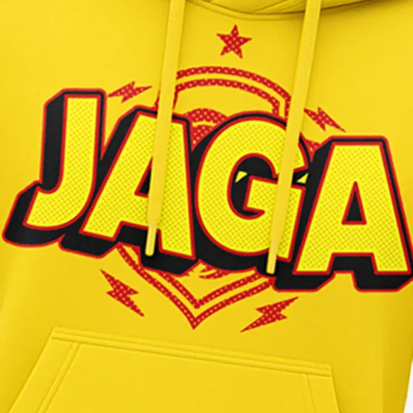 Bluza z kapturem dziecięca żółta JAGA HERB