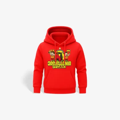 Bluza z kapturem dziecięca czerwona OD MAŁEGO NA CAŁEGO