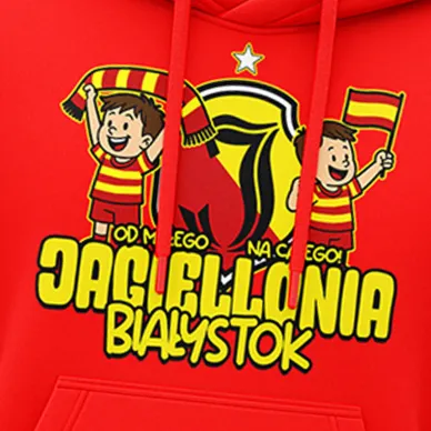 Bluza z kapturem dziecięca czerwona OD MAŁEGO NA CAŁEGO 2