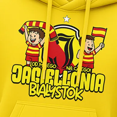 Bluza z kapturem dziecięca żółta OD MAŁEGO NA CAŁEGO 2