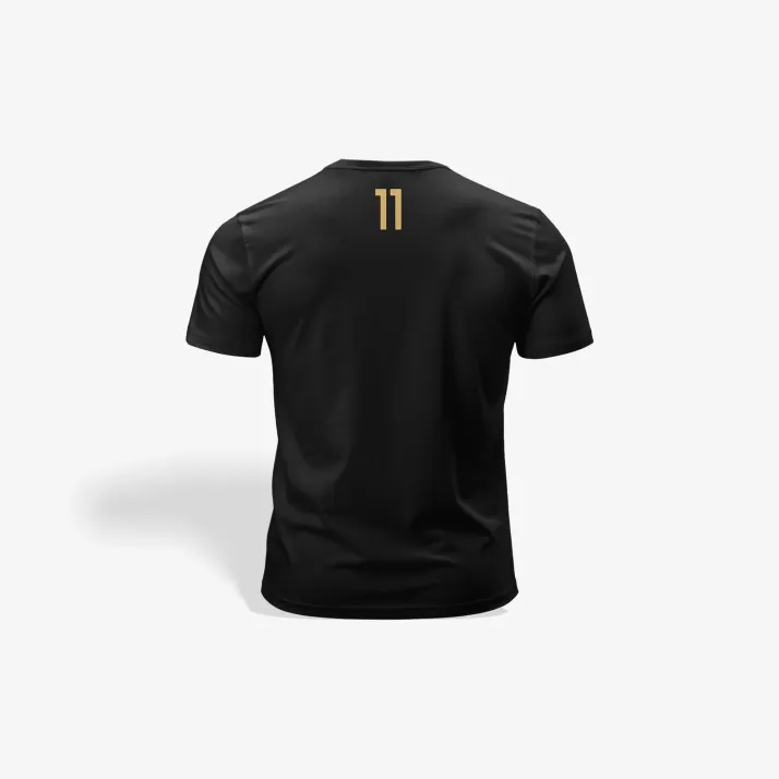 Koszulka IMAZ 11 złoty napis czarna