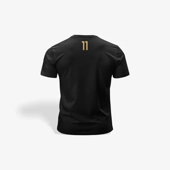 Koszulka IMAZ 11 złoty napis czarna