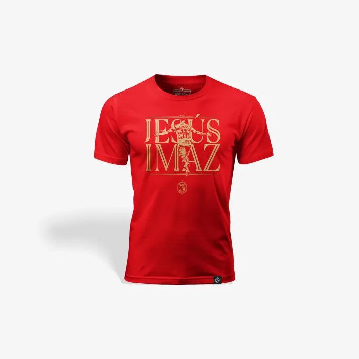 Koszulka IMAZ 11 złoty napis czerwona
