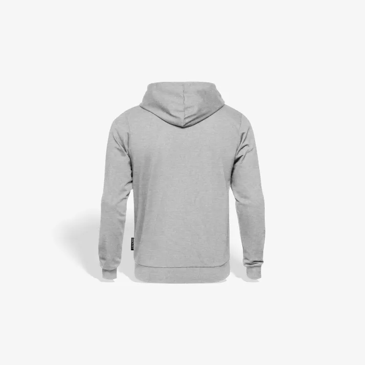 Bluza z kapturem na zamek szara herb kolor Base Line